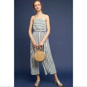 Anthropologie Maeve Meja Striped Jumpsuit